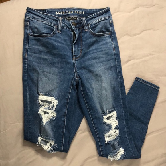 American Eagle Outfitters Denim - Dark wash ripped Jeans